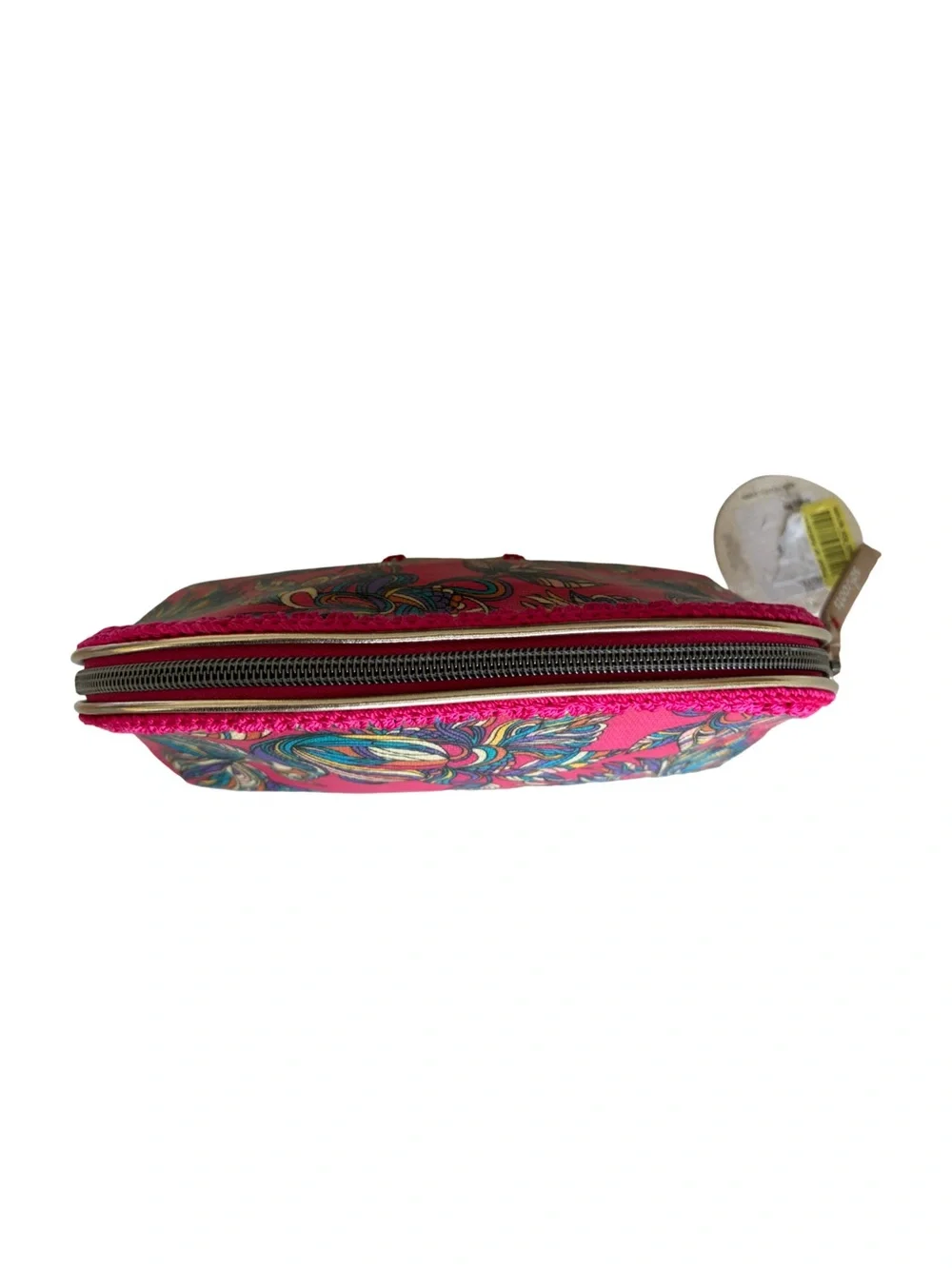NWT Sakroots Pink Floral Cosmetic Pouch Boho Makeup Bag Travel Case